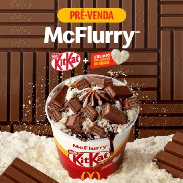 McDonald s anuncia novo McFlurry KitKat leite em pó GKPB Geek