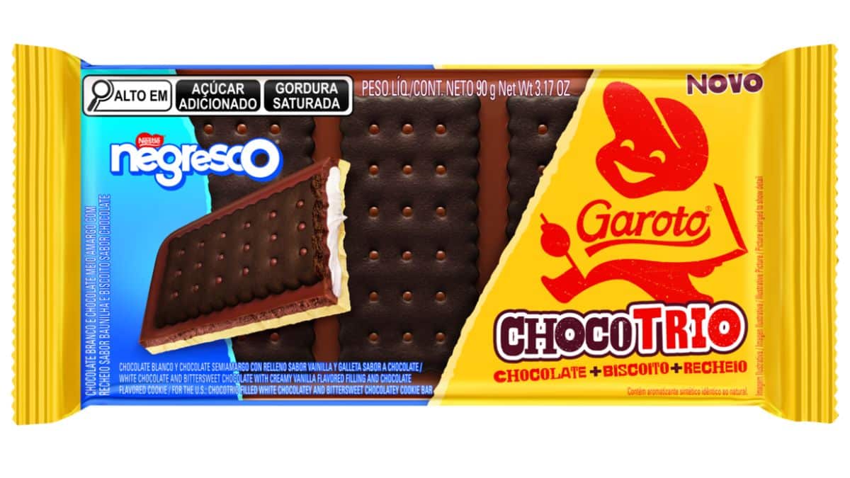 Choco Trio Chega Garoto Nos Sabores Negresco E Bono Morango Gkpb