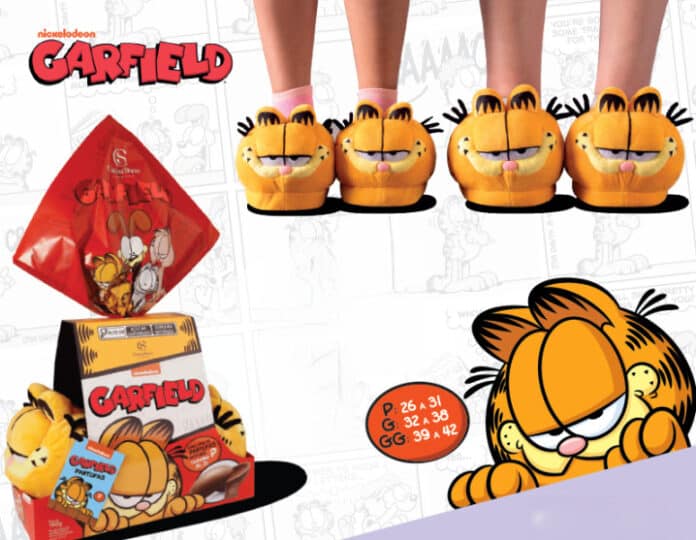 Ovo de Páscoa da Cacau Show traz pantufa do Garfield GKPB Geek