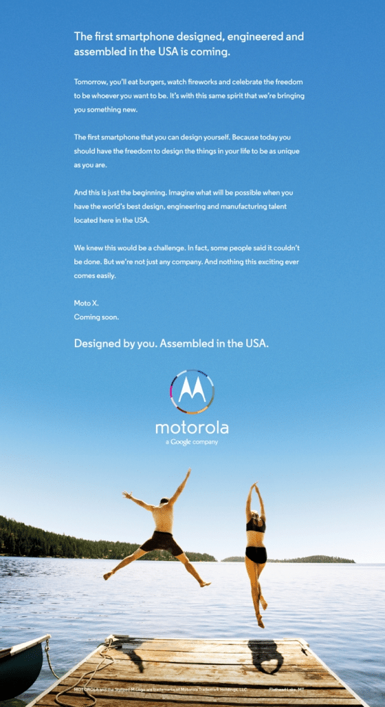 Anúncio Motorola