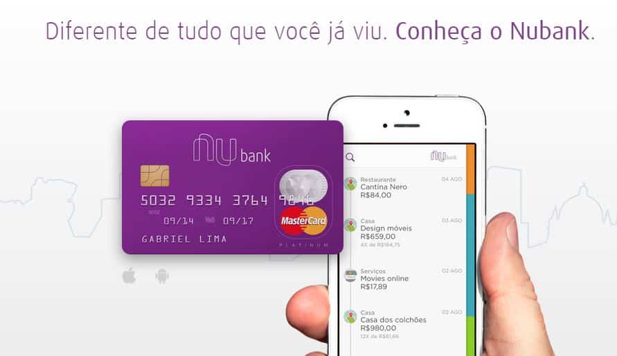 Nubank lança novo cartão de crédito para clientes com nome