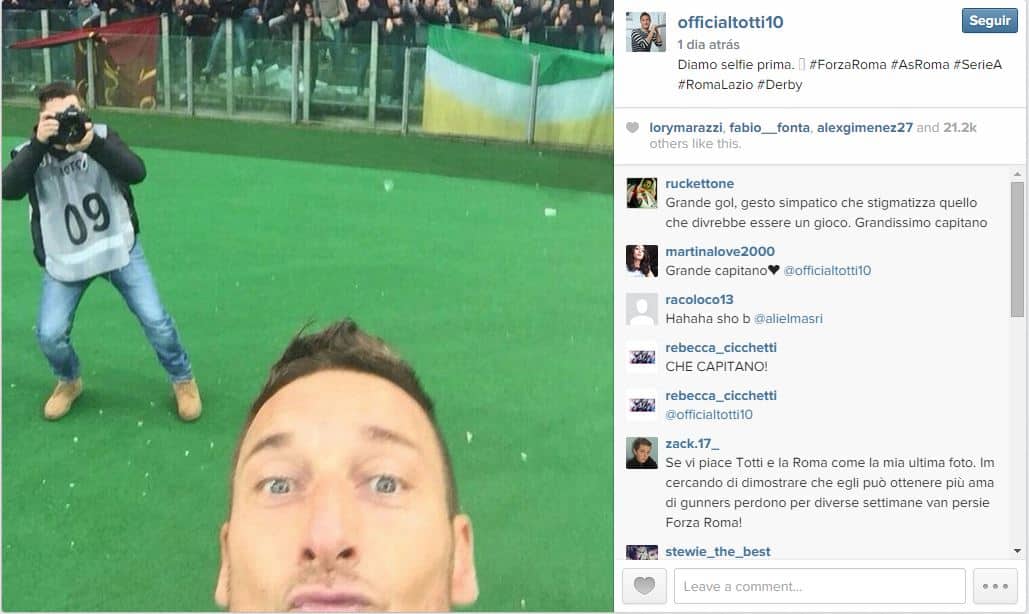 officialtotti-instagram-selfie-comemoracao-gol-roma-lazio-blog-geek-publicitario