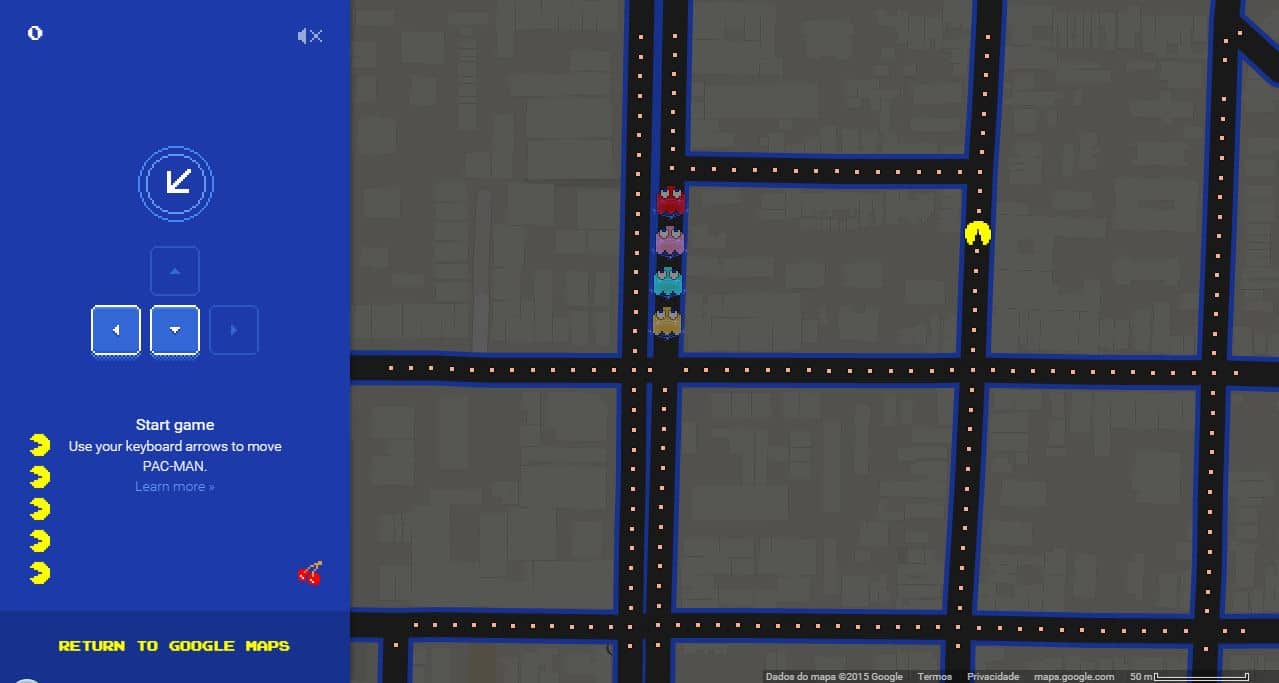 Podem jogar Pac-Man nas ruas do Google Maps