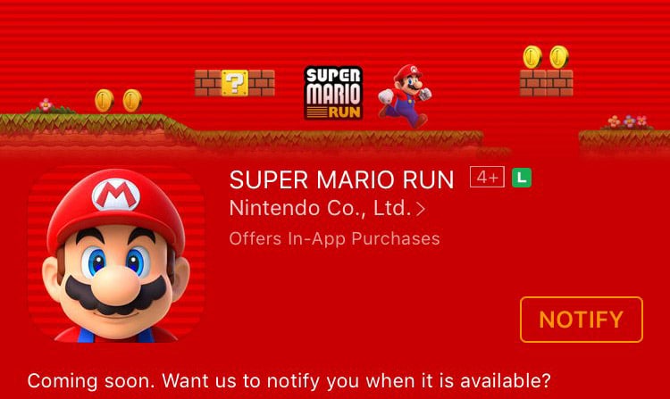 Super Mario Run na App Store