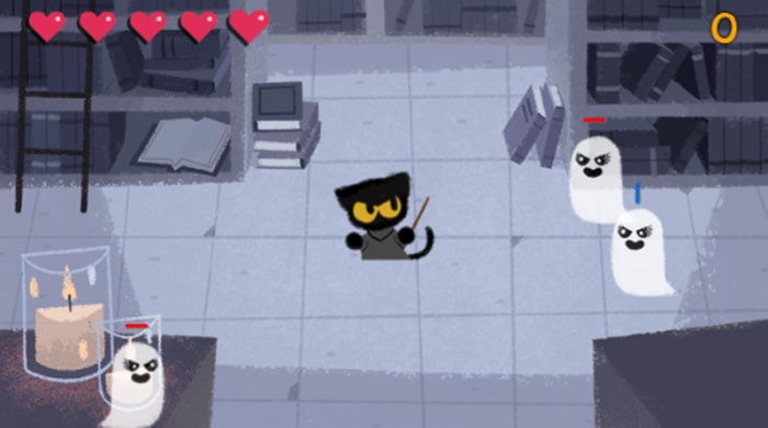 Jogo não deixe o gato escapar gatinho fechar com as bolinhas