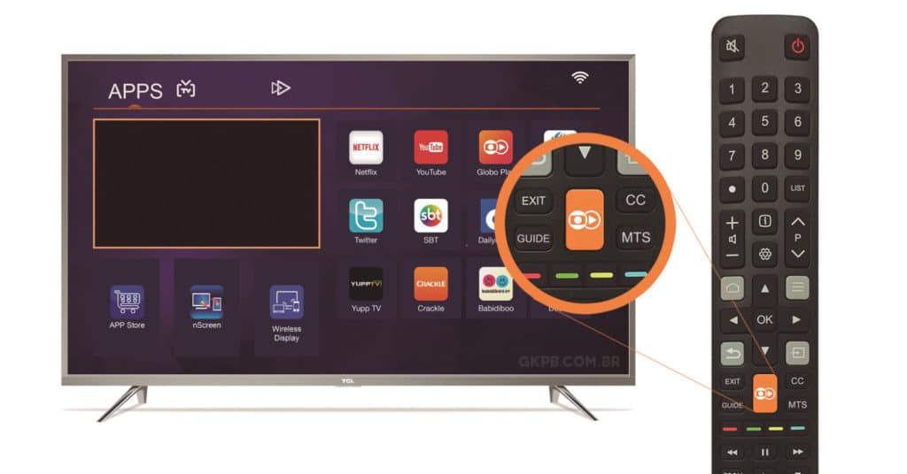 nova-televisao-semp-tcl-com-botao-globo-play