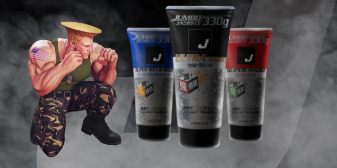 Guile de Street Fighter vende gel no Japão