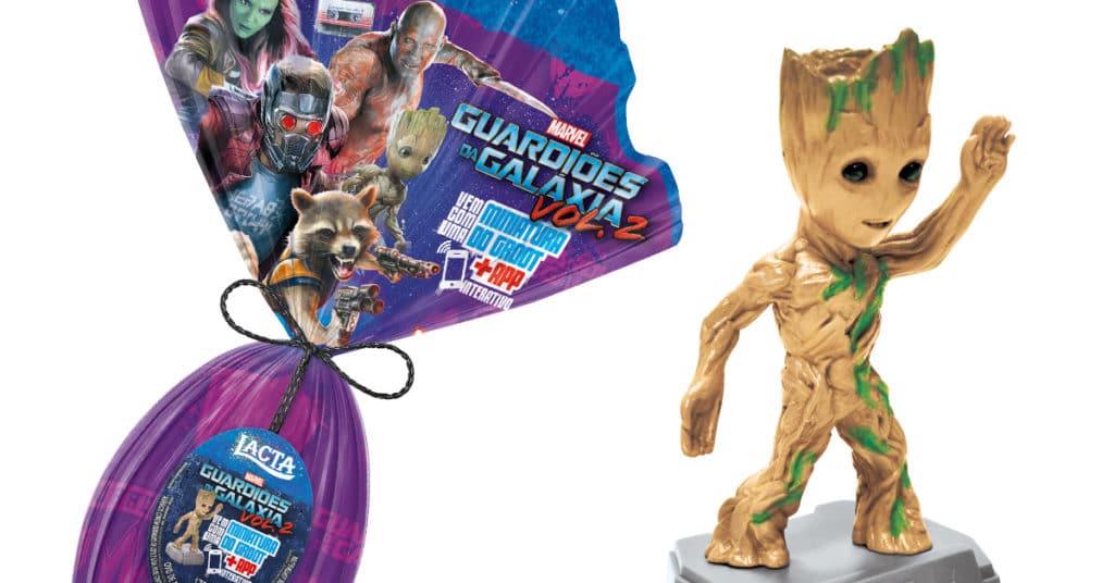 novo-ovo-de-pascoa-lacta-miniatura-groot-guardioes-da-galaxia-vol-2