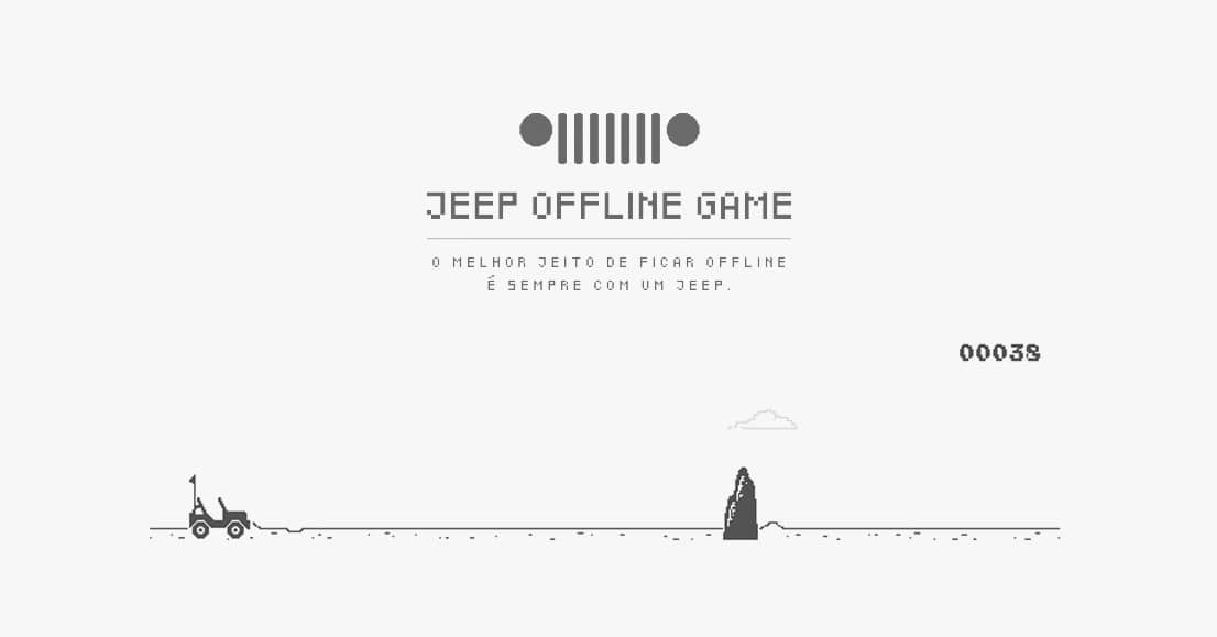 Plug-in substitui dinossauro por Jeep Willys em jogo do Google Chrome