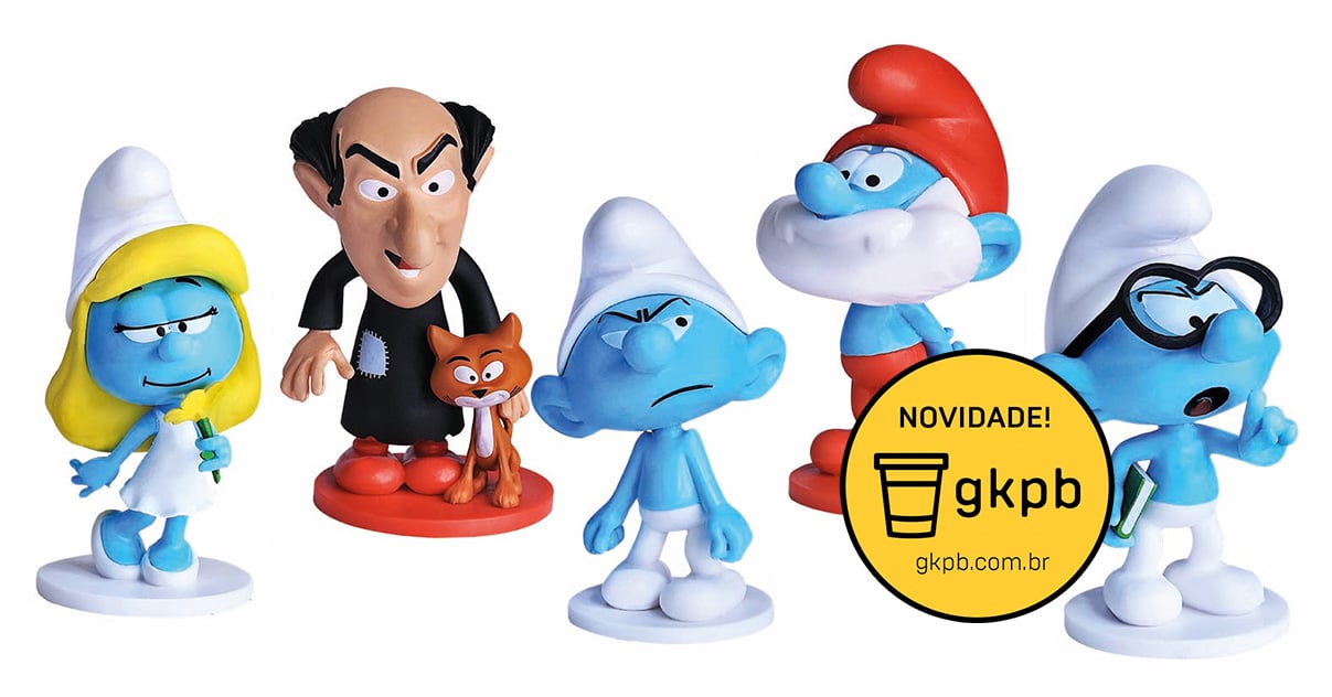 Boneco Papai Smurf Grande, Playtoy Brinquedos