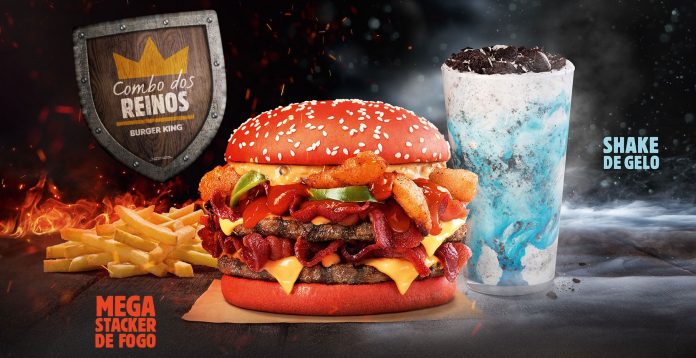 Combo dos Reinos inspirado em Game of Thrones no Burger King