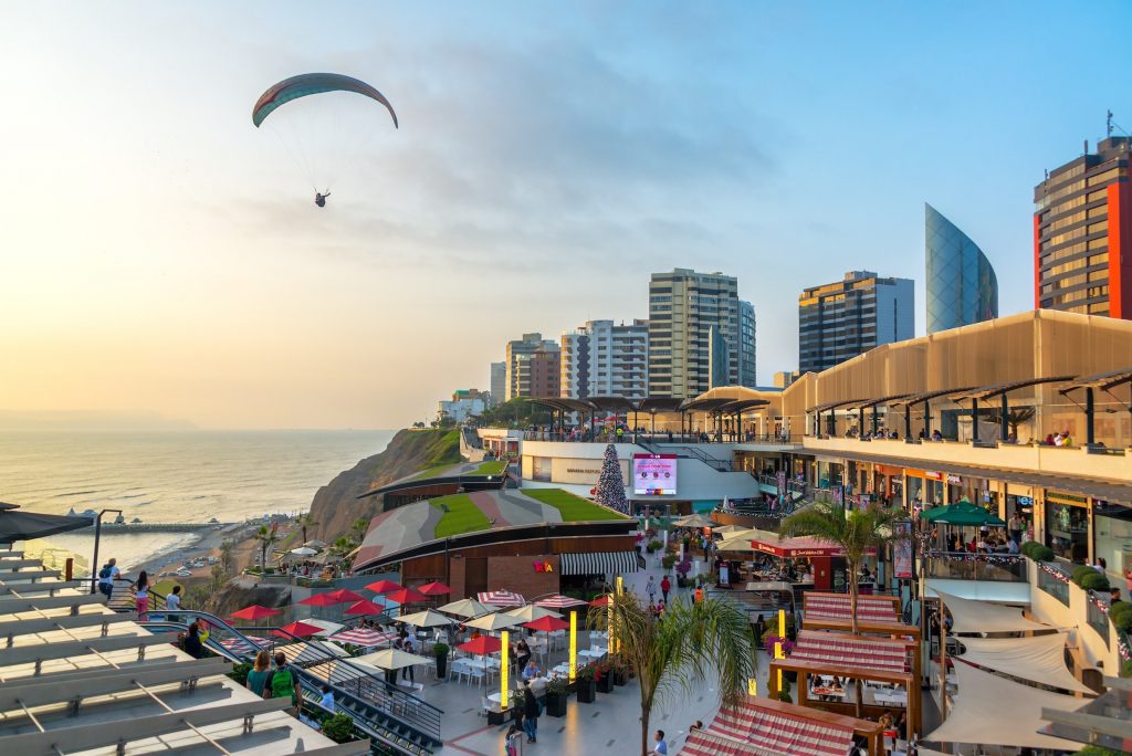Paraglider in Lima, Peru