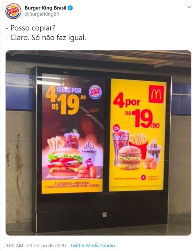 Burger King responde usuários com memes em tempo real