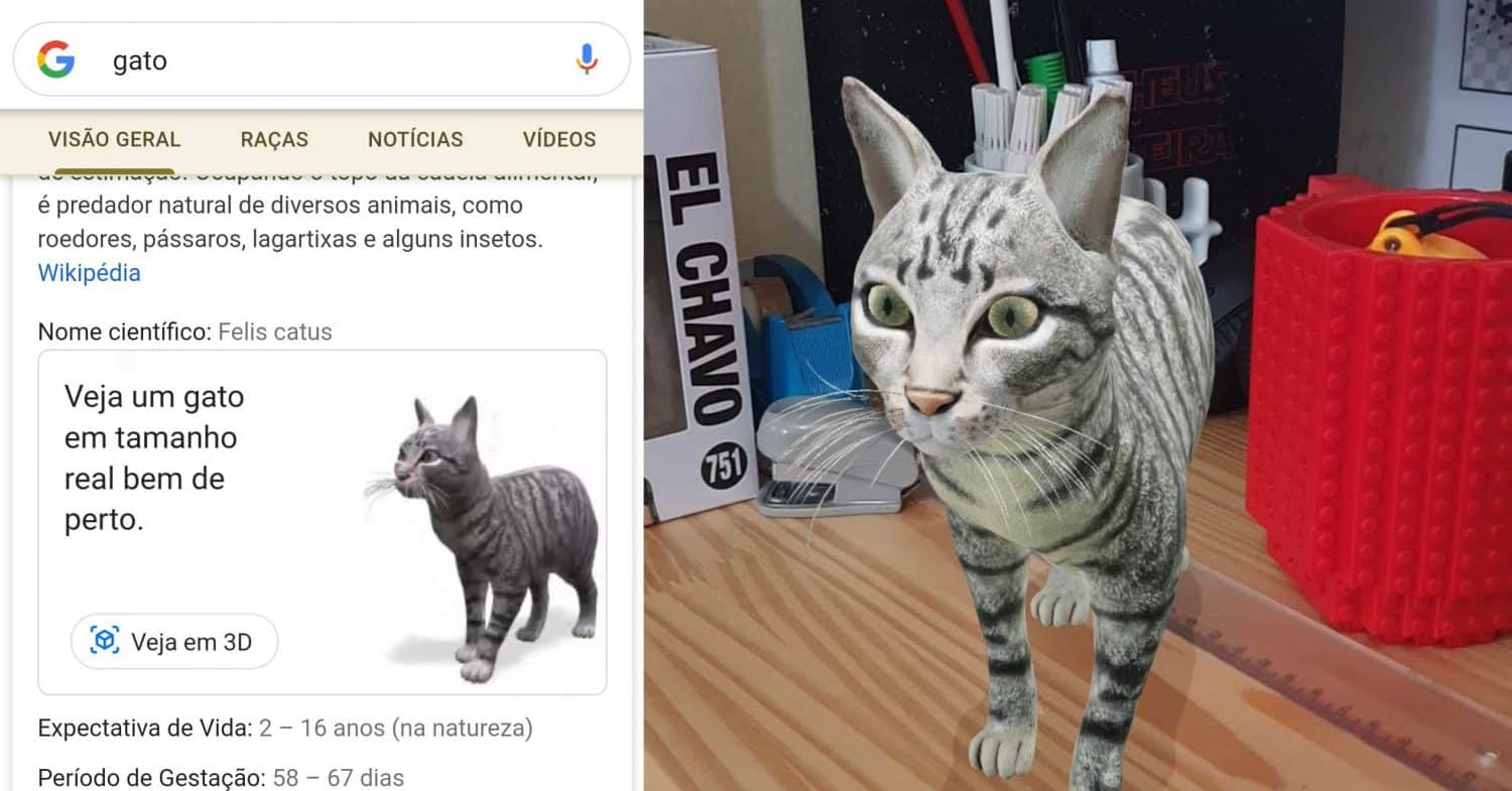 Como ver animais em 3D? Google usa realidade aumentada para criar projeções