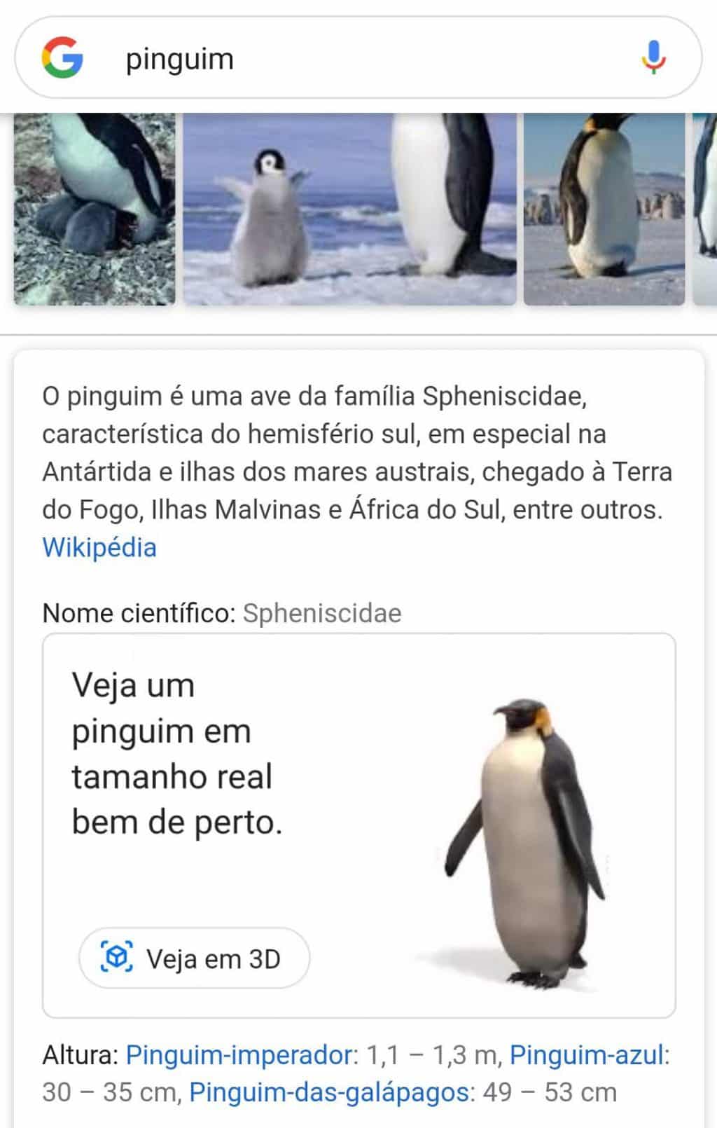 Como ver animais em 3D na busca do Google - Giz Brasil