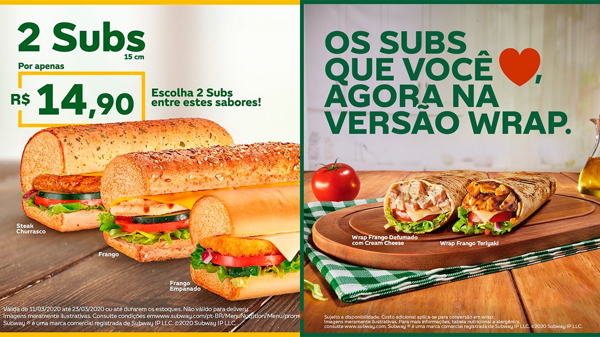 Subway Brasil - Sabor real, preço surreal. Chegaram os novos POP