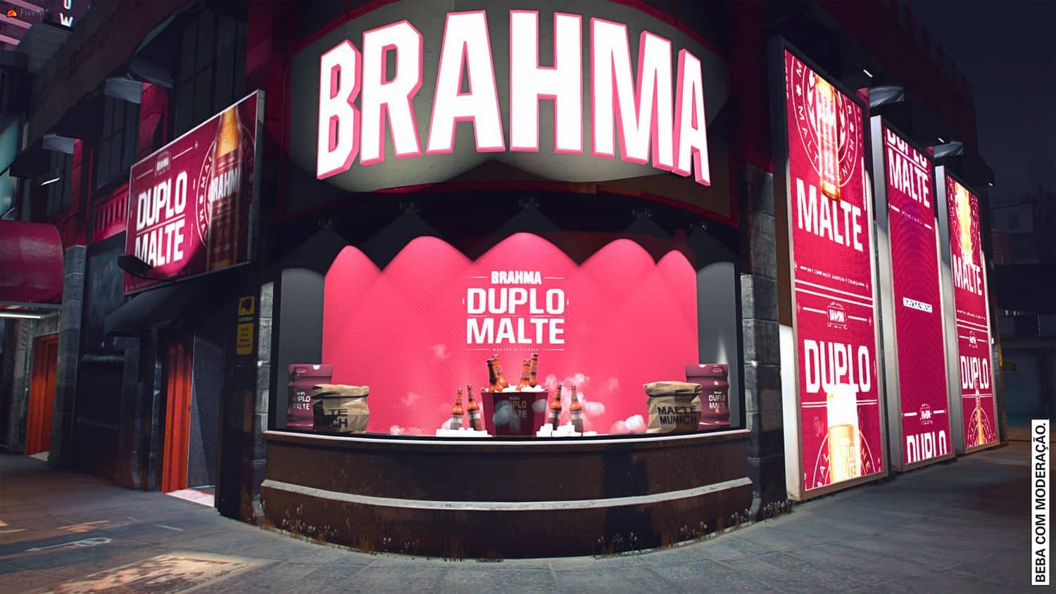 Cervejaria Brahma inaugura bar virtual dentro do Cidade Alta