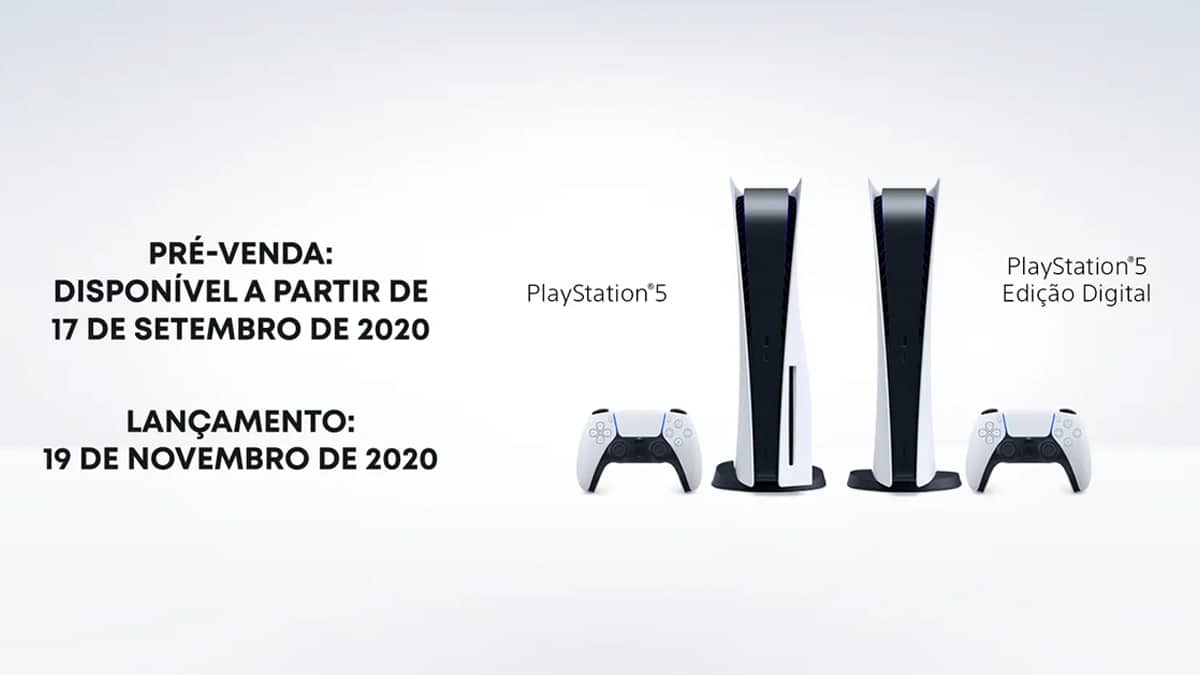 Sony PlayStation 5 chega ao Brasil em novembro por R$ 4.499