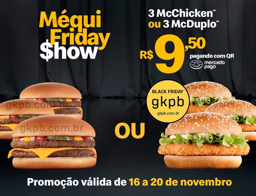 Black Friday: veja ofertas do McDonalds, Burger King, Subway e mais