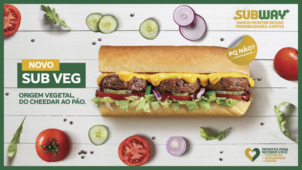 Foto da campanha do Subway "Pq não?"