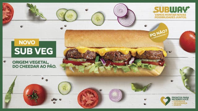 Foto da campanha do Subway "Pq não?"
