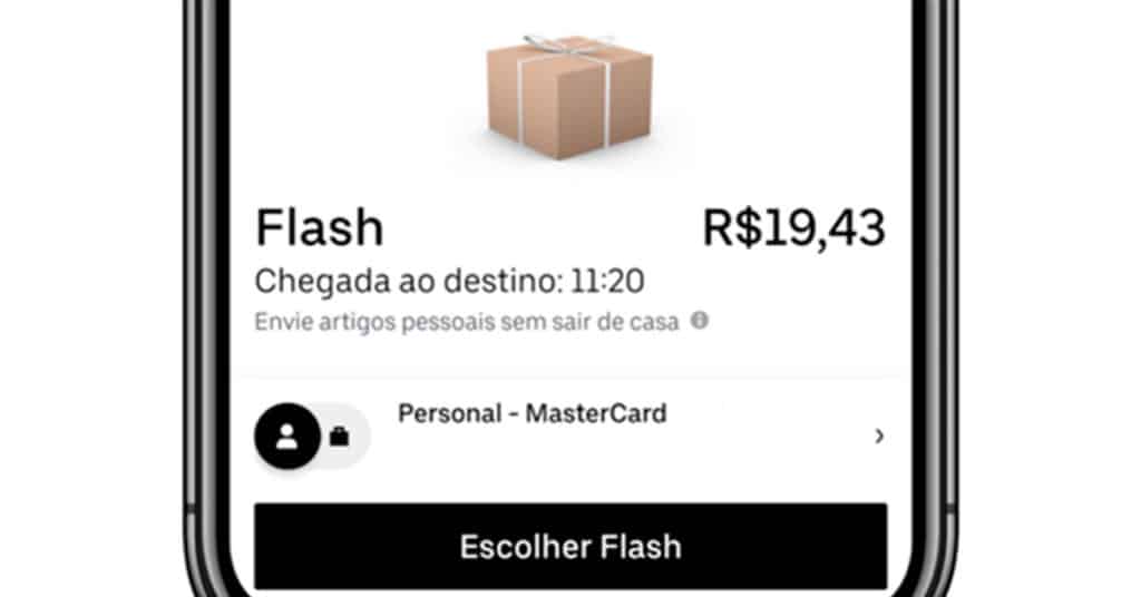 uber-flash Um pedido de Uber Flash