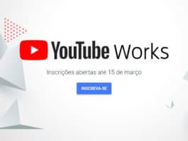 Banner do YouTube Works.