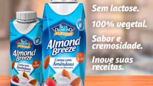 Creme de leite Creme com Amêndoas Almond Breeze.