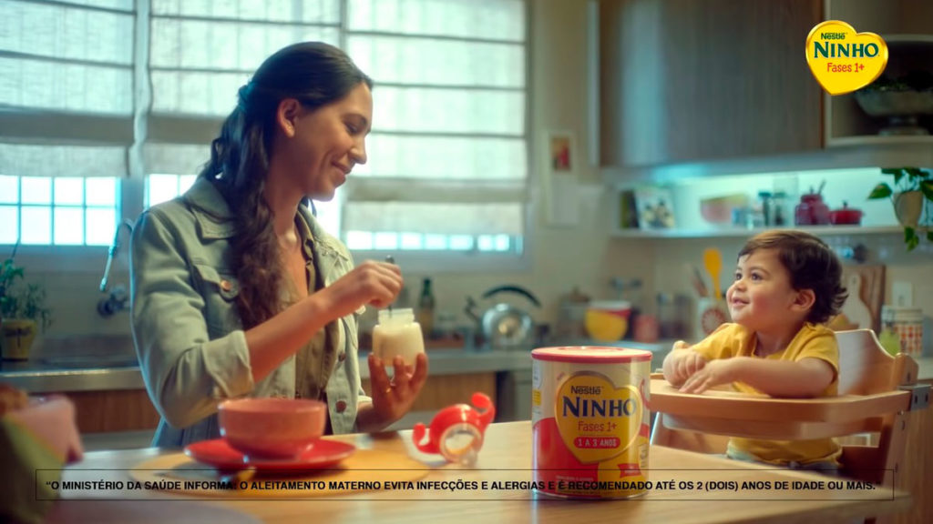 Parte do filme da campanha de Ninho Fases 1+.