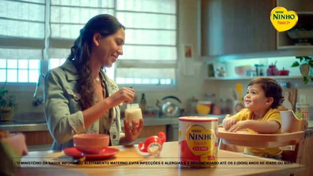Parte do filme da campanha de Ninho Fases 1+.