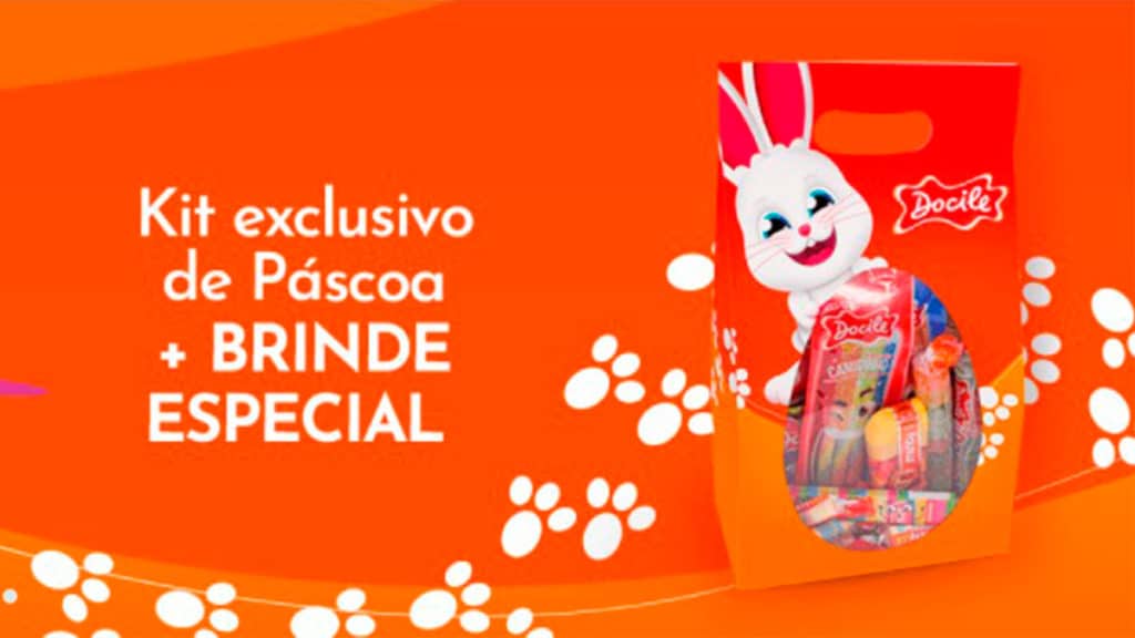 Banner do kit de Páscoa da Docile.