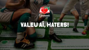 Banner da Guaraná escrito
