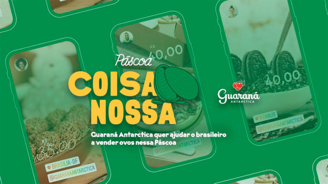 Banner do Páscoa Coisa Nossa de Guaraná.