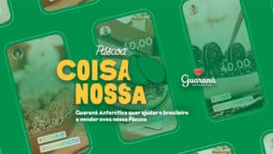 Banner do Páscoa Coisa Nossa de Guaraná.