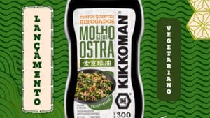 Banner do Molho Sabor Ostra Vegetariano da Kikkoman.