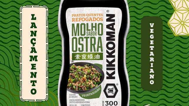 Banner do Molho Sabor Ostra Vegetariano da Kikkoman.