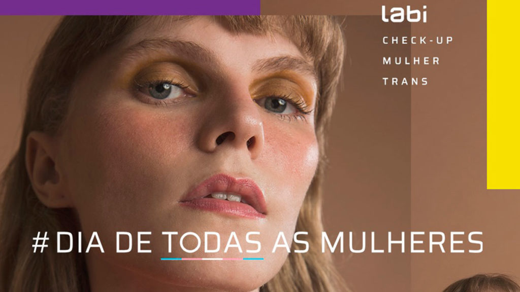 Alina Dorzbacher para o lançamento do Check-up Trans da Labi.