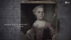 Campanha da LG sobre a Maria Anna Mozart.