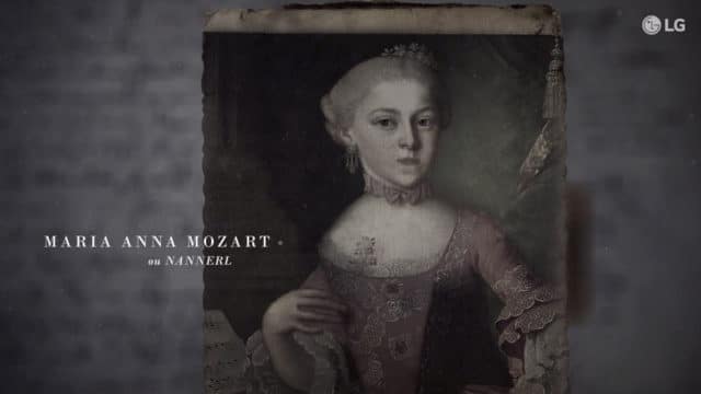 Campanha da LG sobre a Maria Anna Mozart.