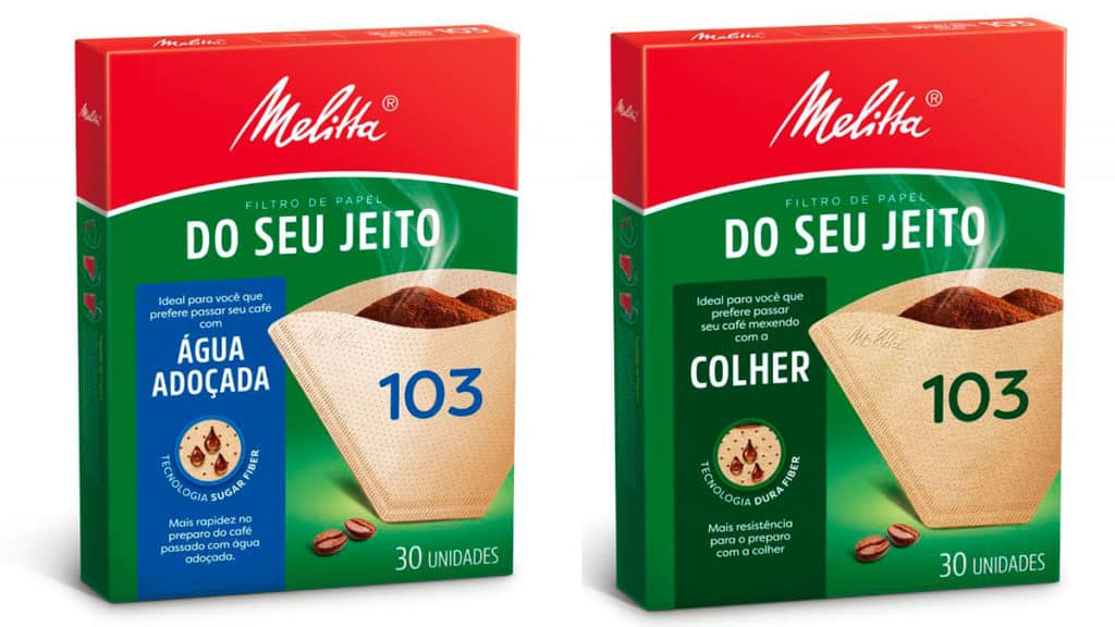 melitta-do-seu-jeito Da esquerda para a direita: Melitta Do Seu Jeito Água Adoçada, e Melitta Do Seu Jeito Colher.