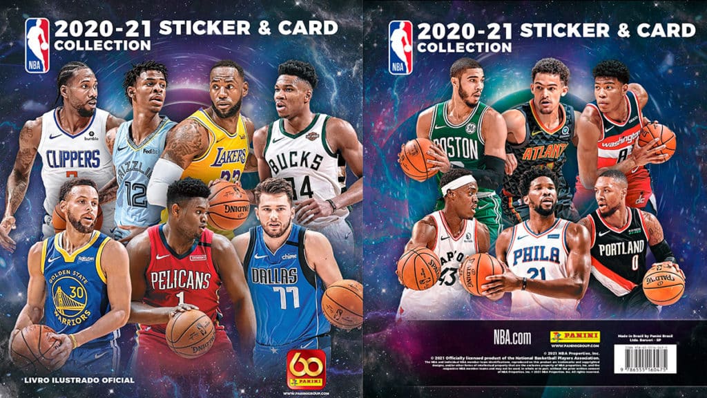 nba-panini-album Capa e contracapa do álbum da NBA com a Panini.