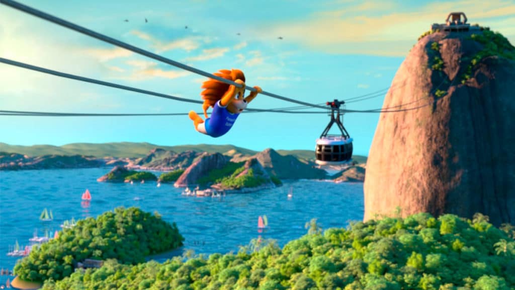 Parte do comercial da Panasonic mostrando o Brasil.