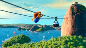 Parte do comercial da Panasonic mostrando o Brasil.