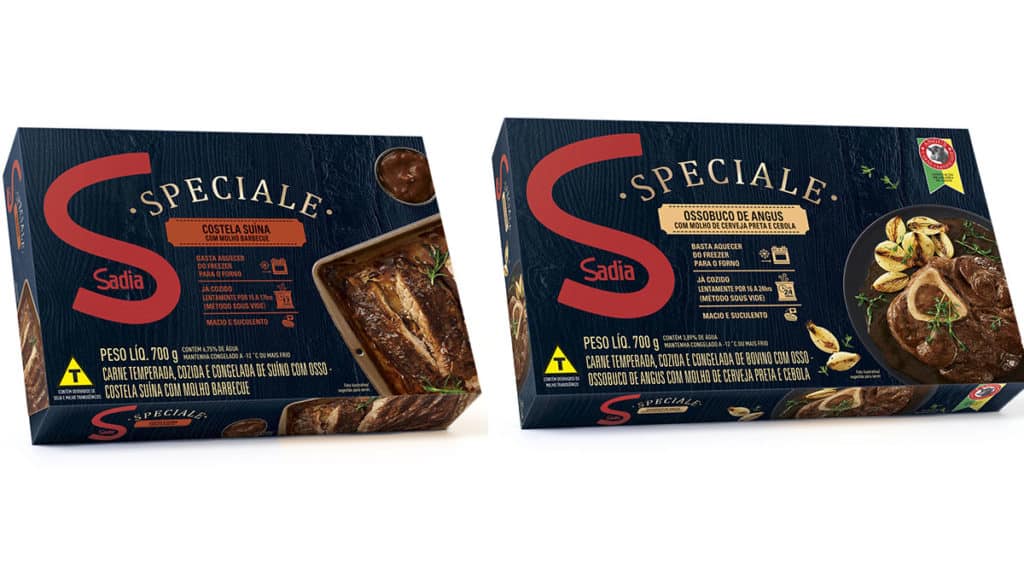Costela Suína Speciale e Ossobuco de Angus Speciale, pratos prontos premium da Sadia.