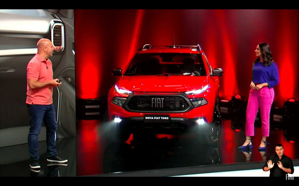 Material de lançamento da Nova Fiat Toro
