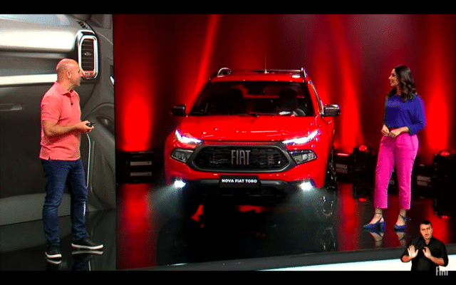 Material de lançamento da Nova Fiat Toro