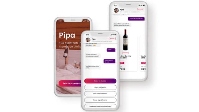 Foto de divulgação da Pipa, assistente digital da Evino e Wine Locals.