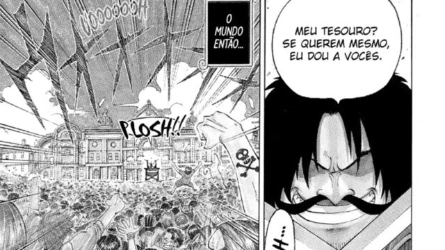 Trecho do mangá de One Piece na MANGA Plus