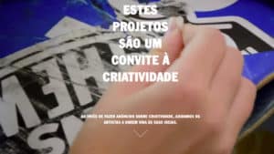 Capa do site da Vans para divulgar os artistas.