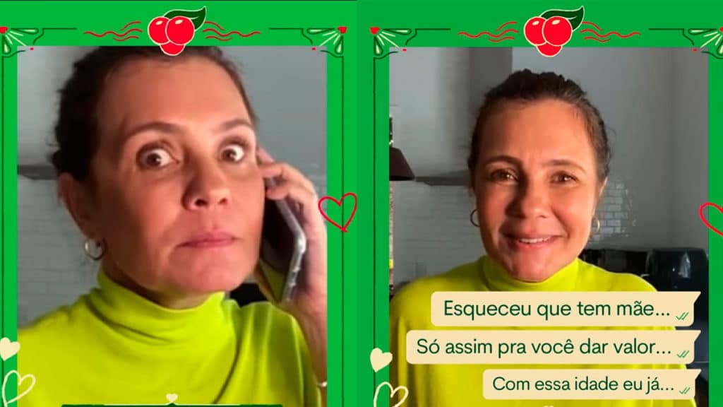 Adriana Esteves para a campanha de Dia das Mães de Guaraná Antarctica.